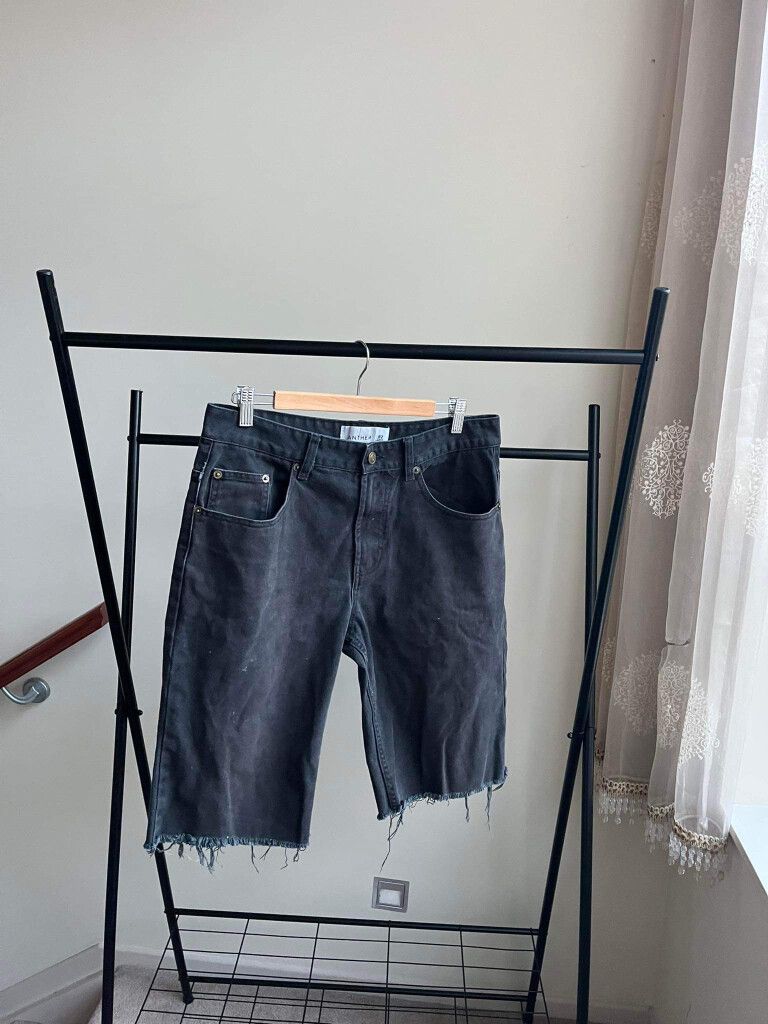 Men’s Black Denim Shorts