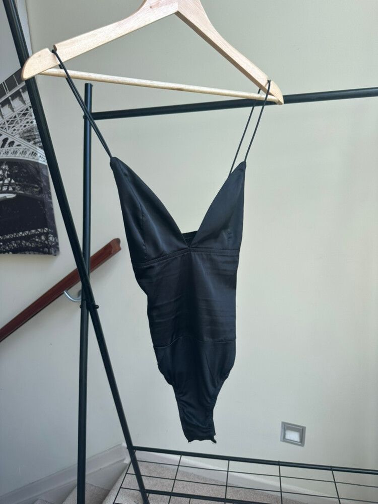 Missguided Black One Piece Size 6-8 Super Cute