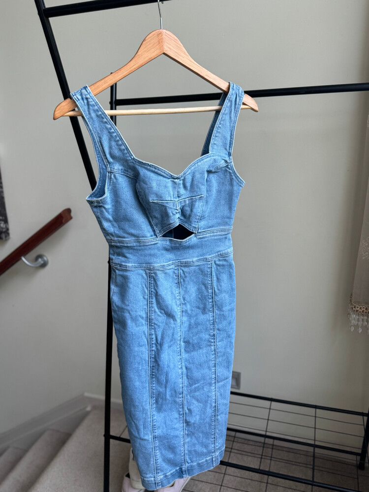 seed heritage denim dress Denim Pocket Mini Dress | Sky Wash