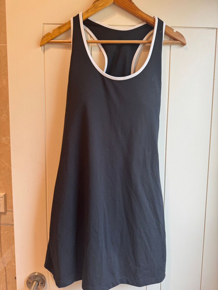 Super Cute Padded Sports / Nylon Black Dress