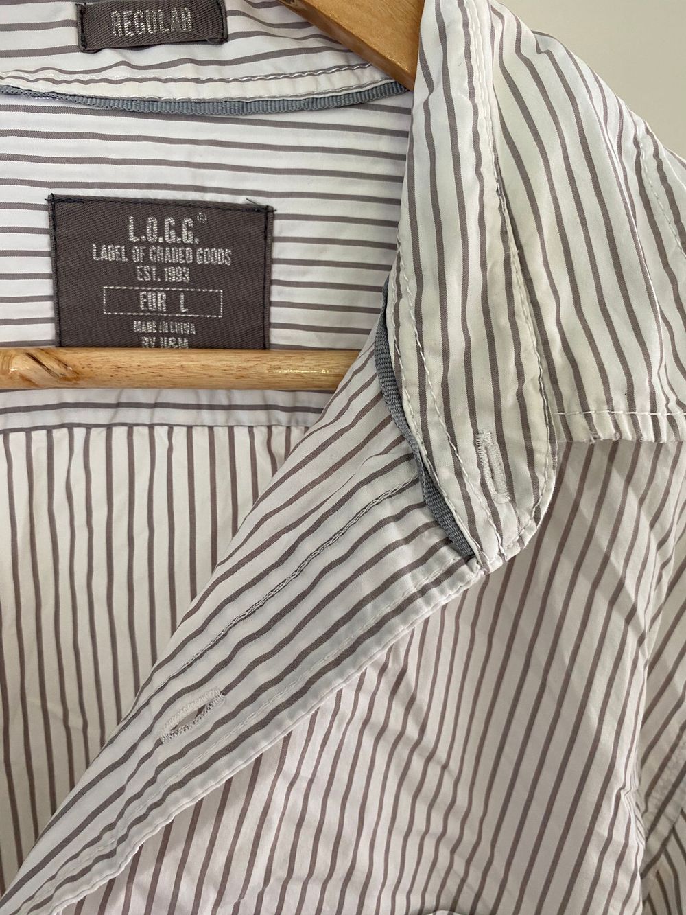LOGG Stripped Shirt size L