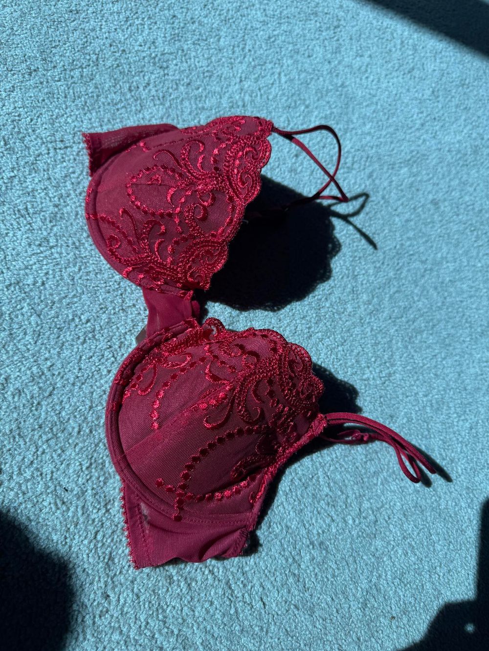 Caprice Intimates Red Detailed Bra - 12C