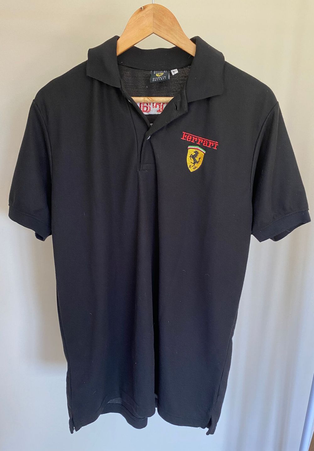 Ferrari Black LOGO Shirt - M/L