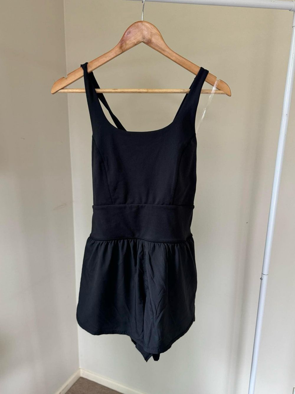 Black Workout Romper - L