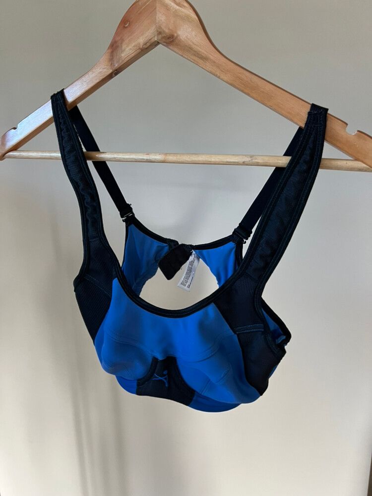 Active Black And Blue Sports Bra