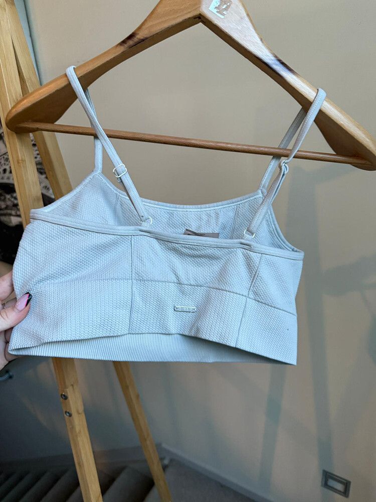 Aimn Grey Sports Bra