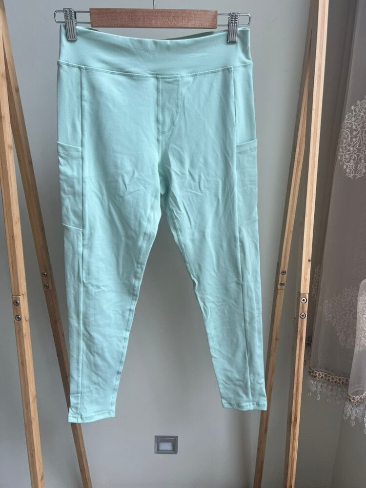 Mint/blue Etch Leggings - XL