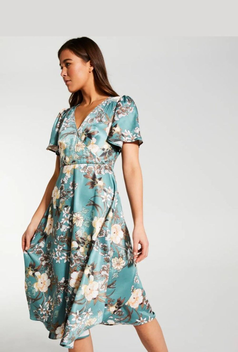 dotti green floral dress atf-kg-06.23.25
