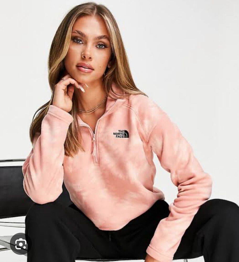 The North Face 1/4 Zip Pink Jumper