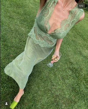 Third Form - VISIONS LACE DEEP V MAXI DRESS | SAGE on Designer Wardrobe