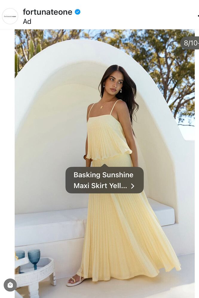 Hello Molly Yellow Skirt and Top Set