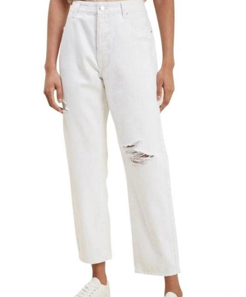 Seed Heritage White Ripped Jeans