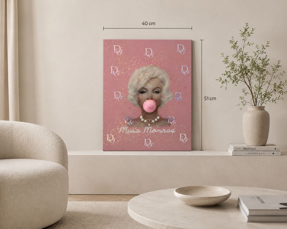 bubble gum art work one of a kind