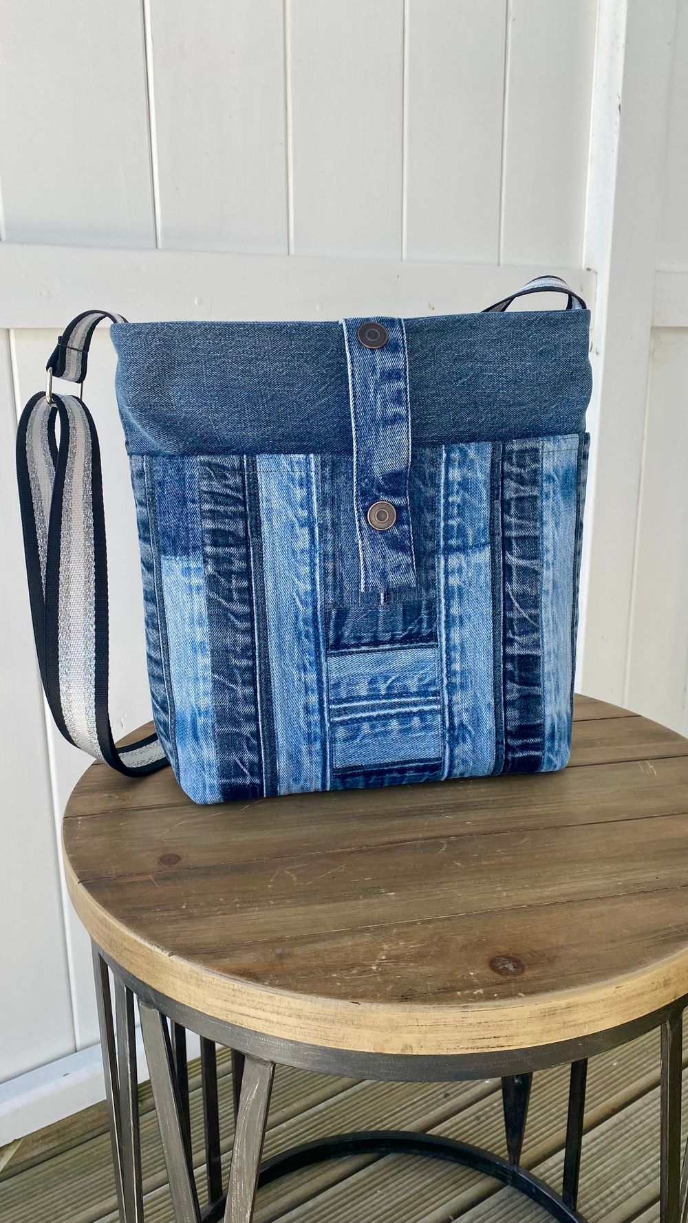 Denim Crossbody Bag