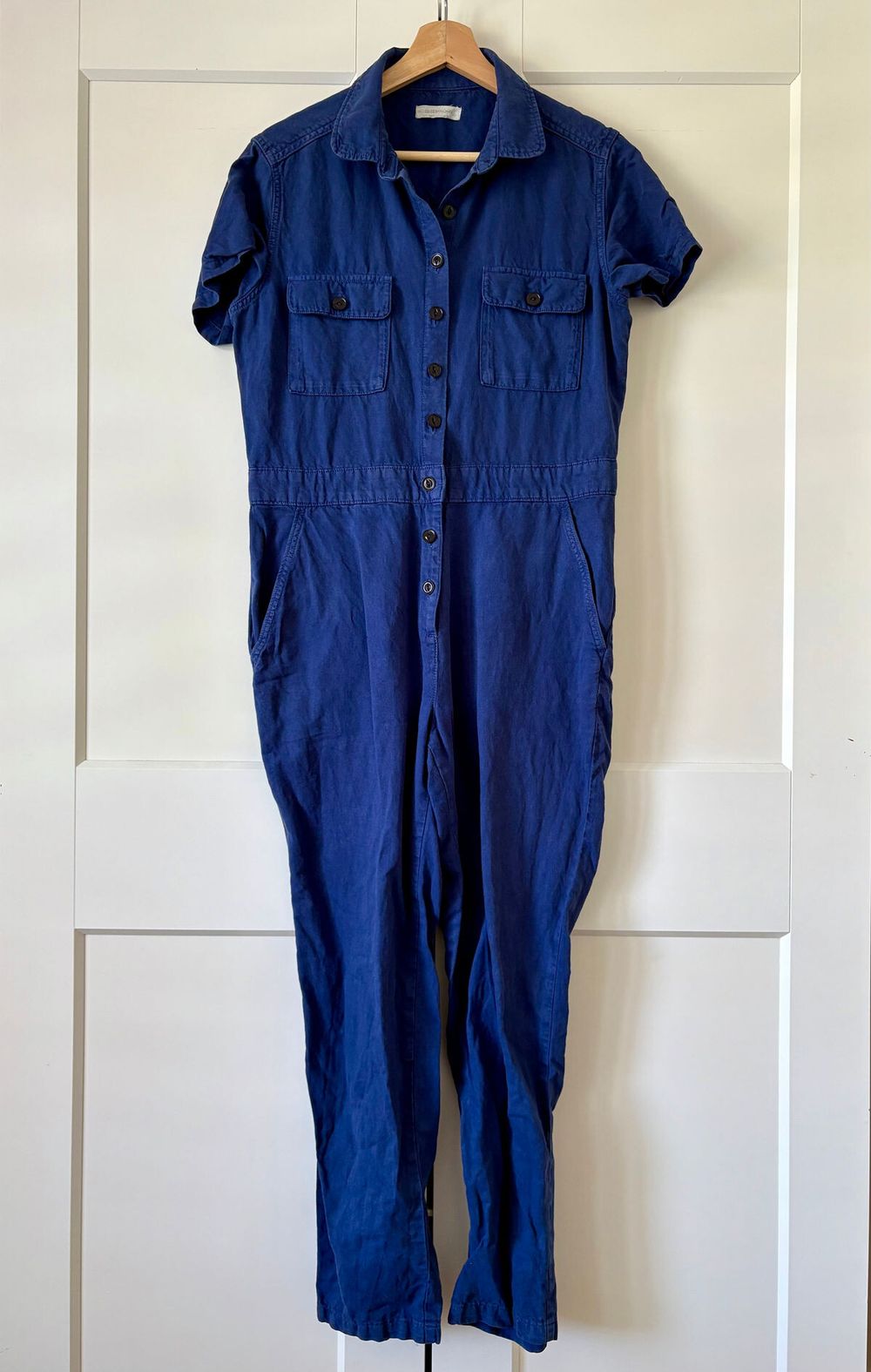 Outerknown S.E.A Jumpsuit in Lapis size Small