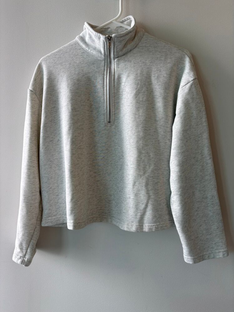 Shekou Grey Pure Cotton Jumper