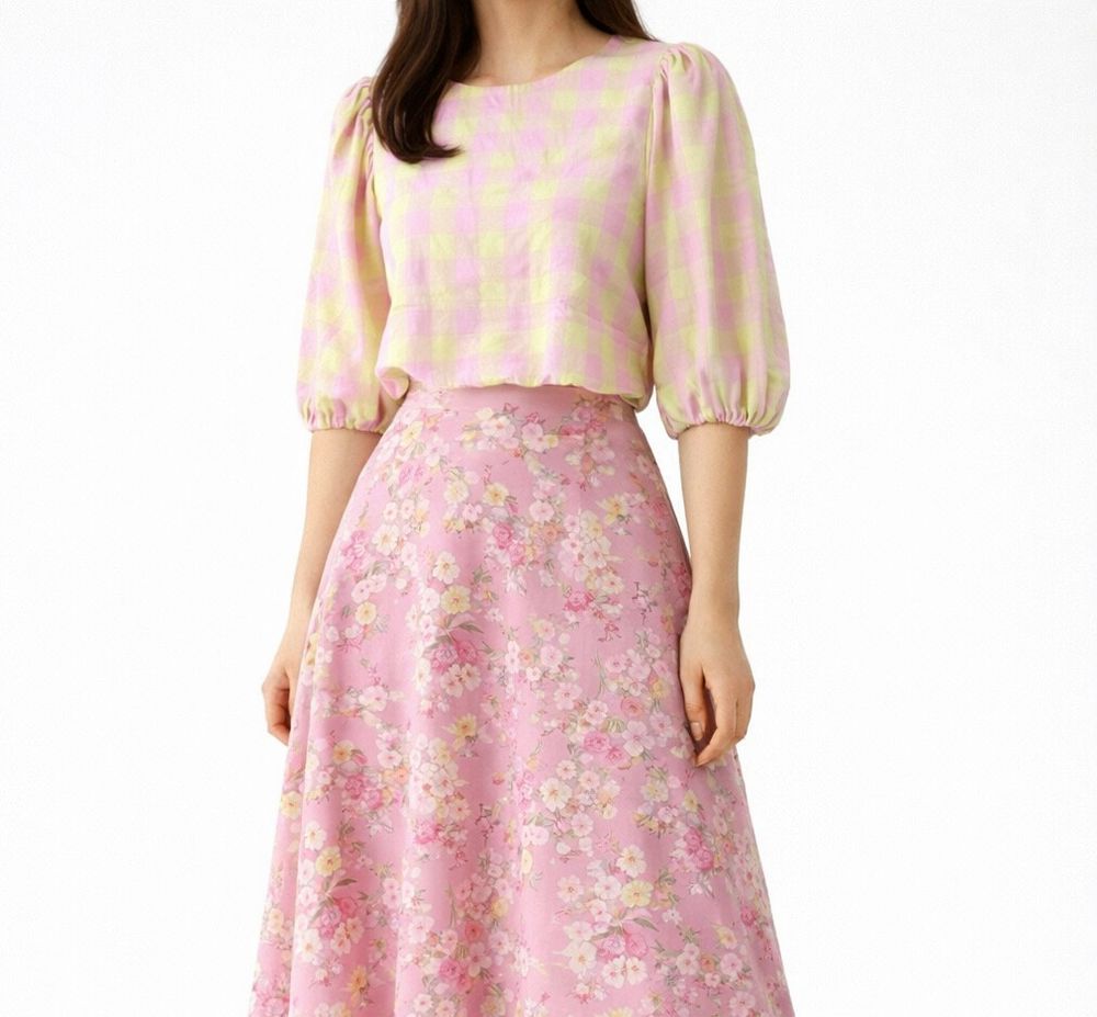 Brand New Decjuba Gingham Top