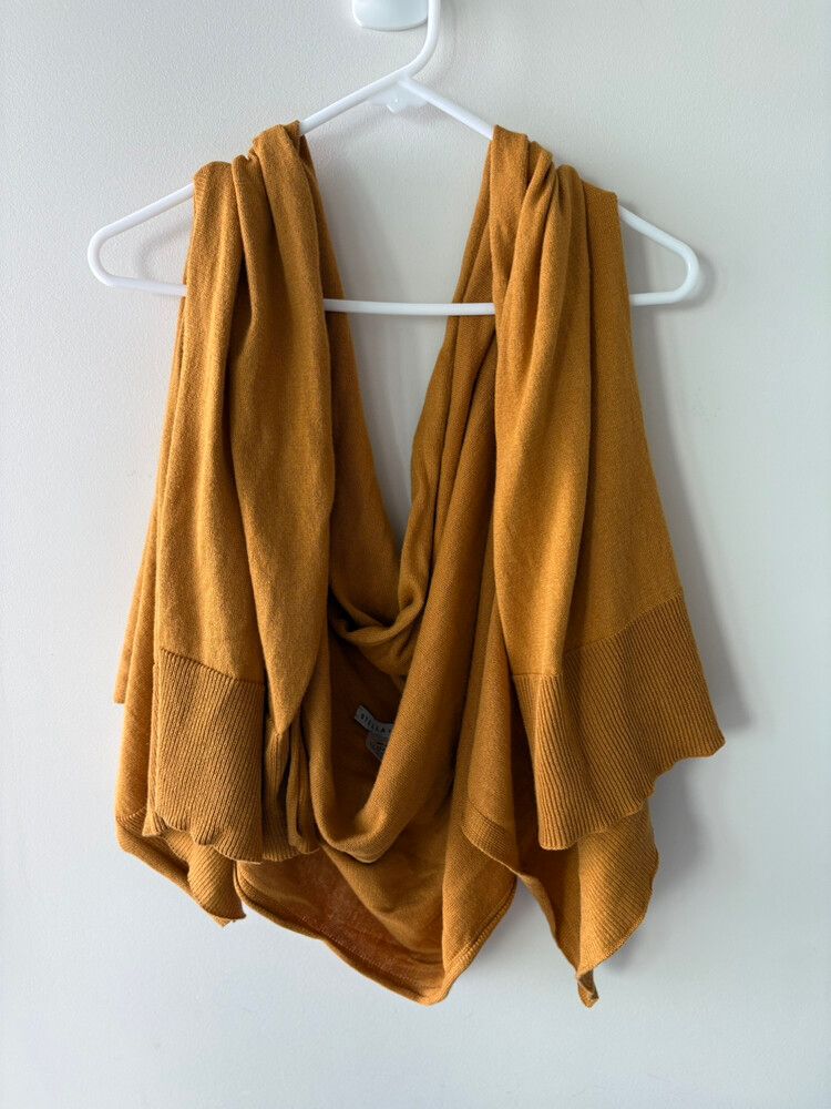 Stella + Gemma Golden Open Drape Vest