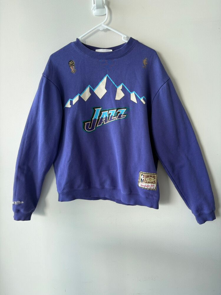 Mitchell & Ness Blue Jazz Crewneck