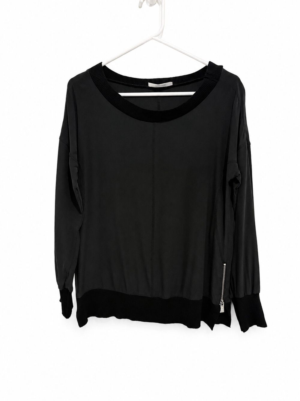 Anine Bing Black 100% Silk Jumper