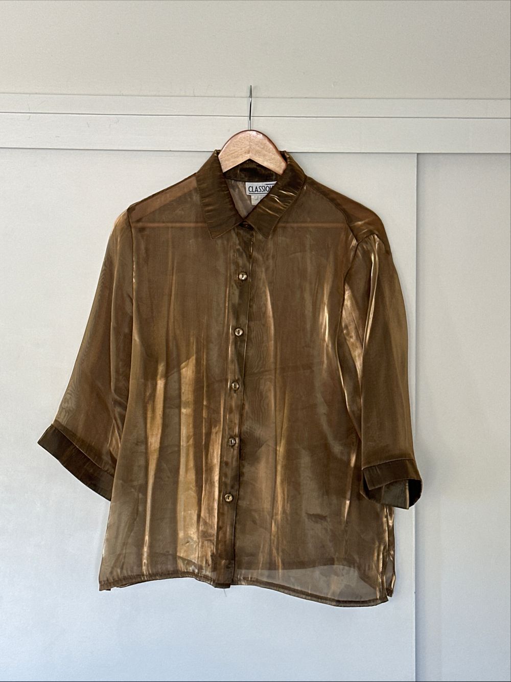 Metallic Sheer Shirt