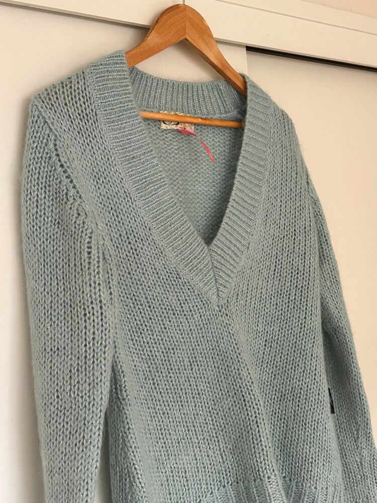 Blue Mohair Blend Jumper