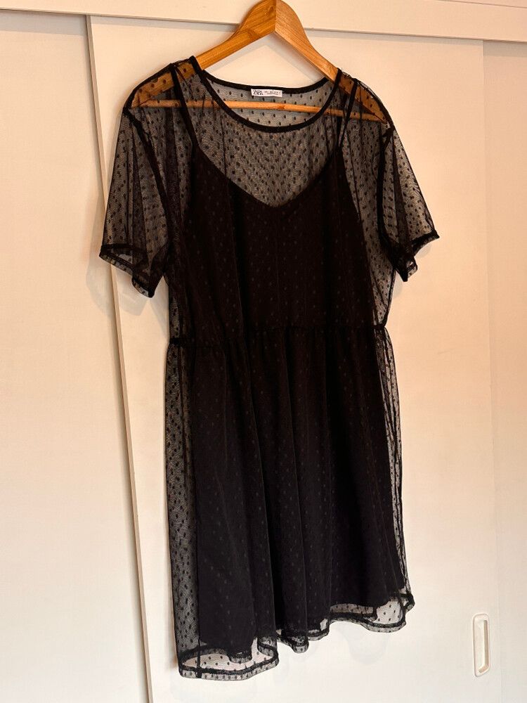 Zara - Mesh Polka Dot Dress on Designer Wardrobe