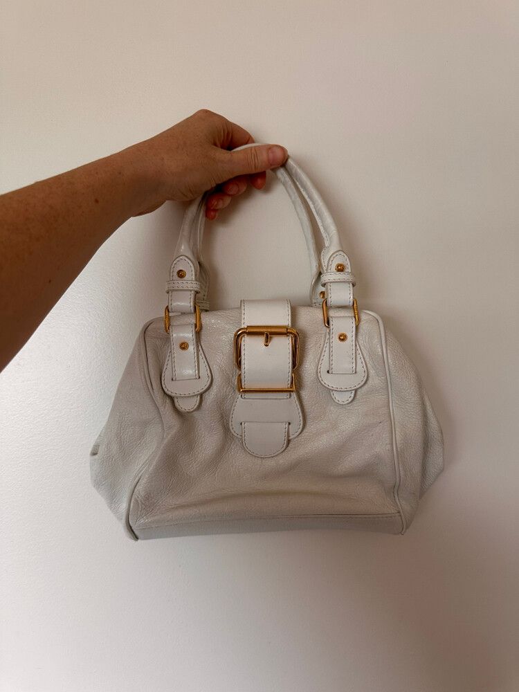 Vintage Rare 2004 Fendi White Handbag