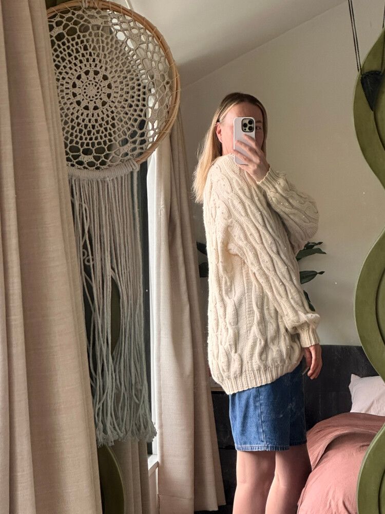 Vintage Oversized Handknit Cardigan