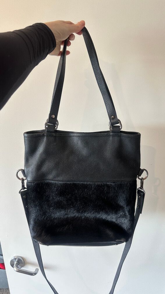 EPIC Status Anxiety Black Leather Tote