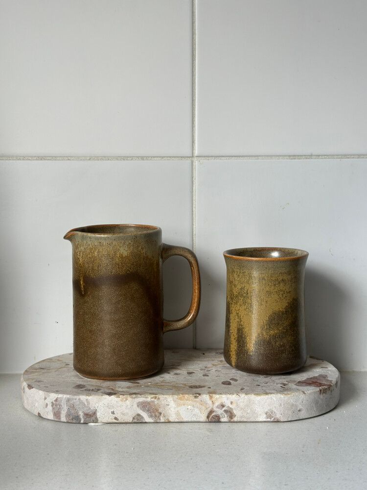 GORGEOUS Vintage Temuka Pottery Duo