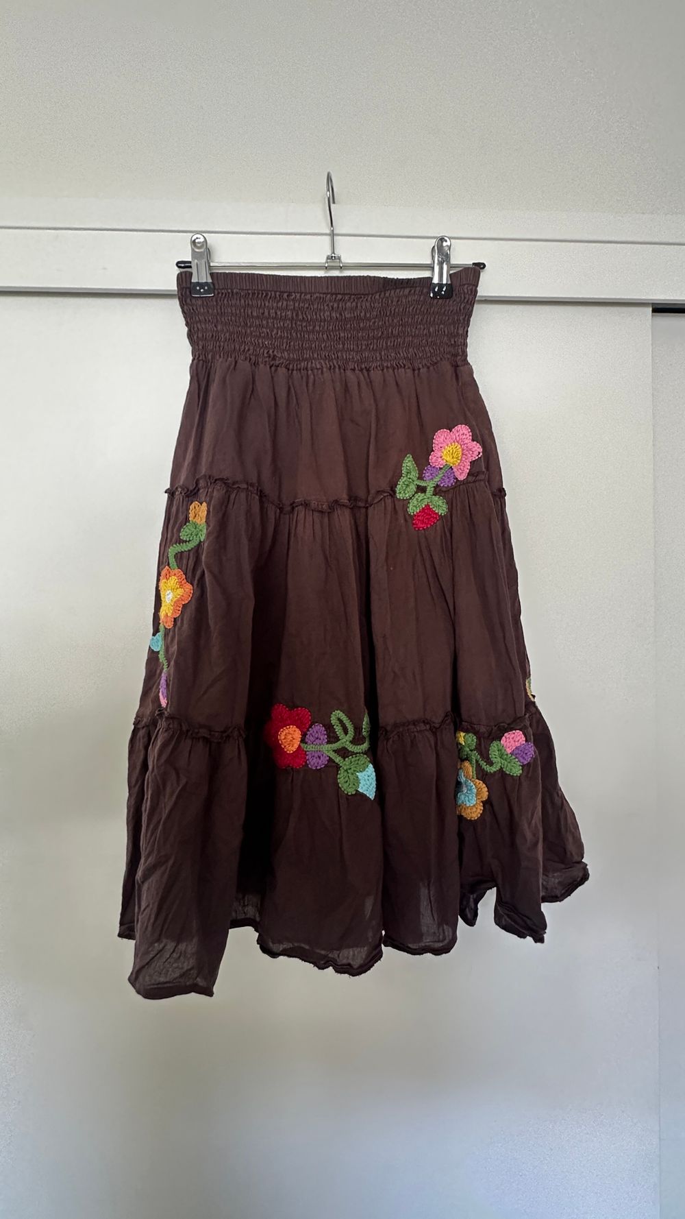 Vintage 1990’s Brown Tiered Skirt