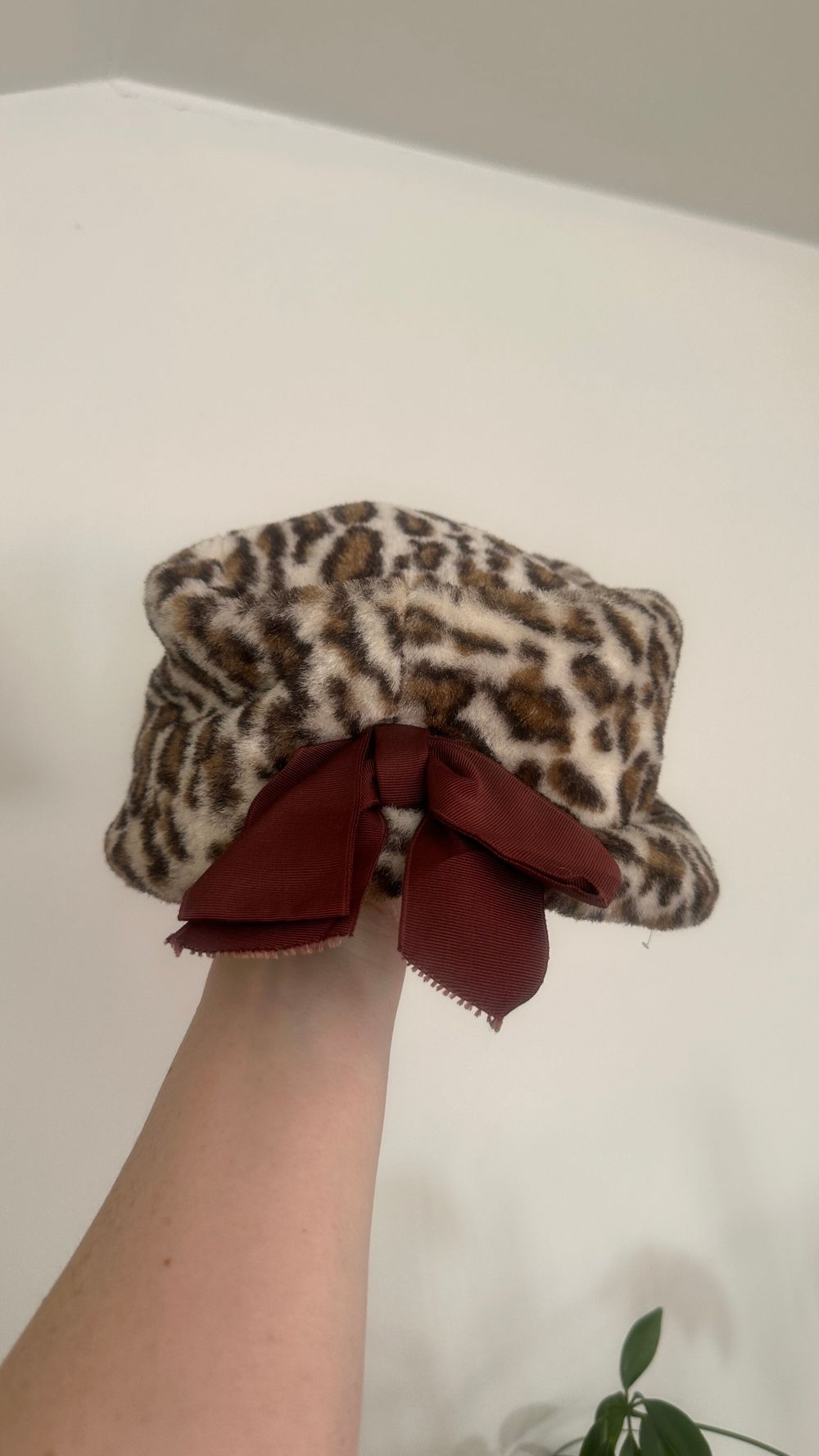Vintage 1960’s Faux Leopard Print Hat