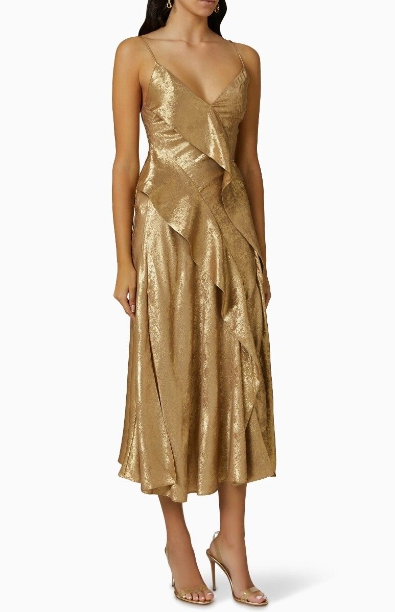 Acler - Acler Gold Queenbridge Dress on Designer Wardrobe