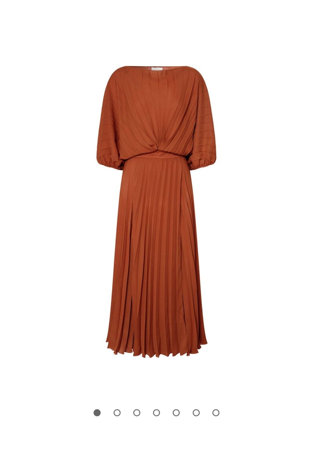 oroton brown dress Oroton Scallop-Detail Linen Mini Dress In Brown - 38% Off