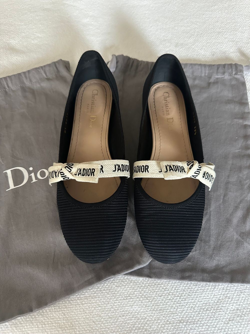Dior Black J’Adior Ballet Flats