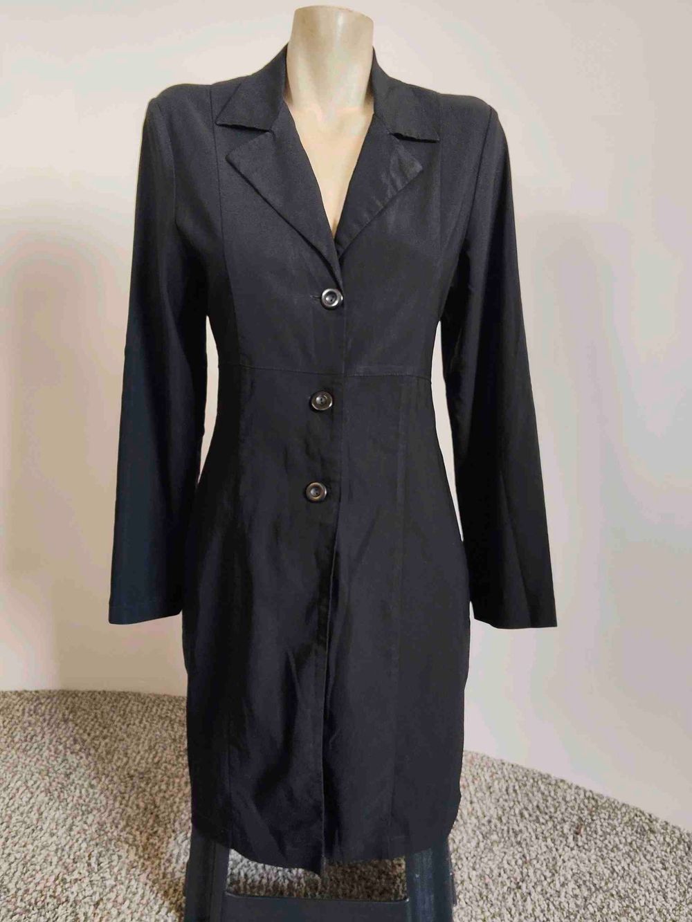 Pagani Black Longline Blazer Dress