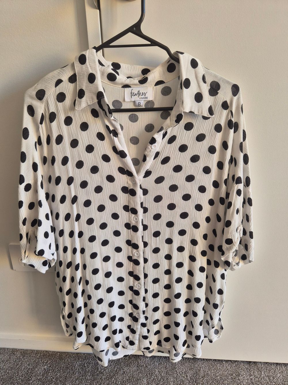 Feather and Noise Polka Dot Shirt
