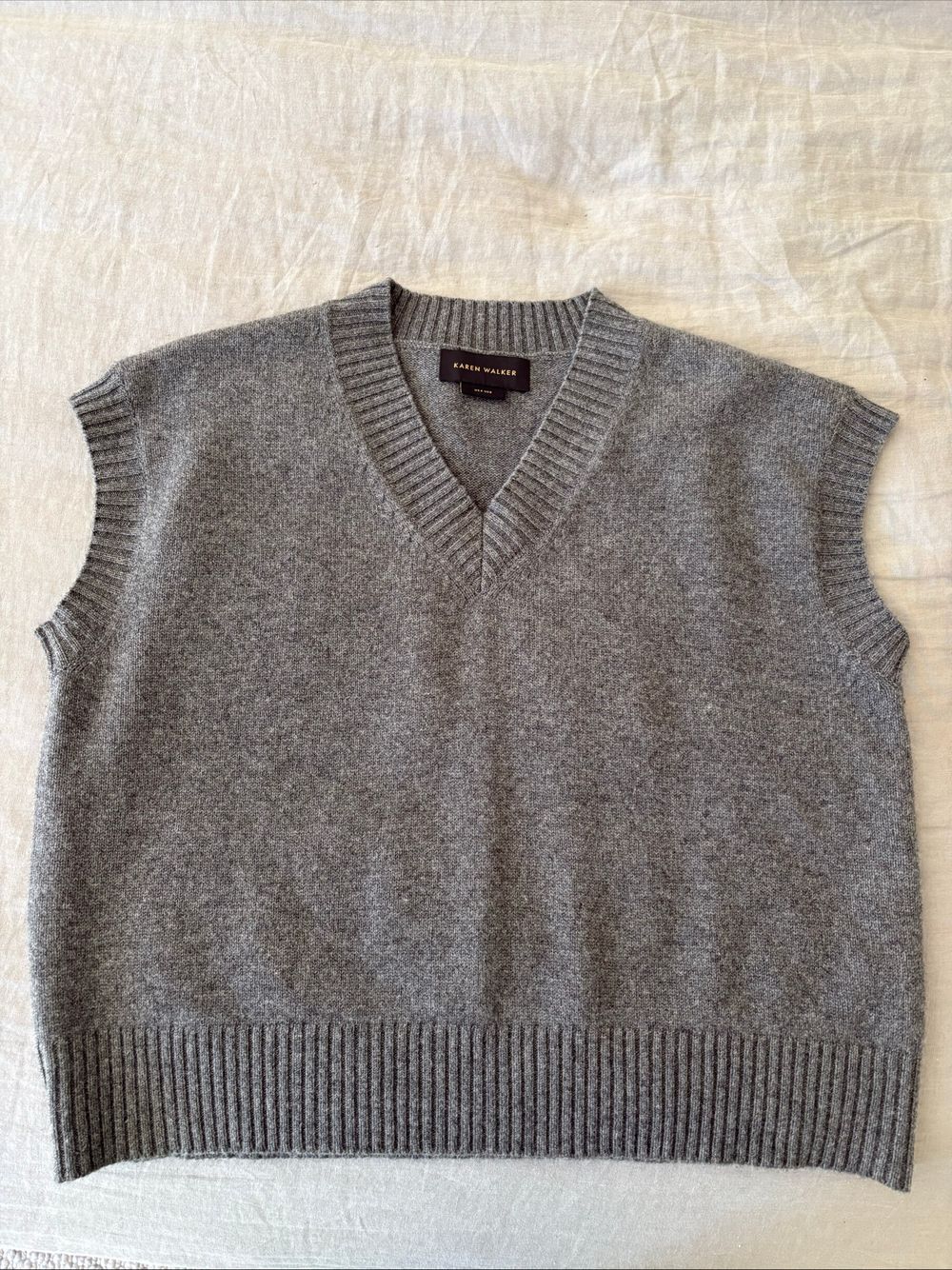 Karen Walker Robyn Cashmere Vest - Grey