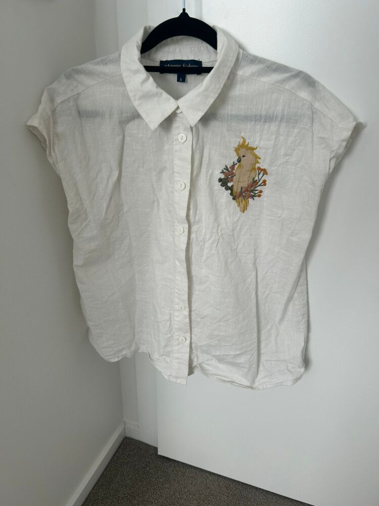 Princess Highway Embroidered Cockatoo Blouse