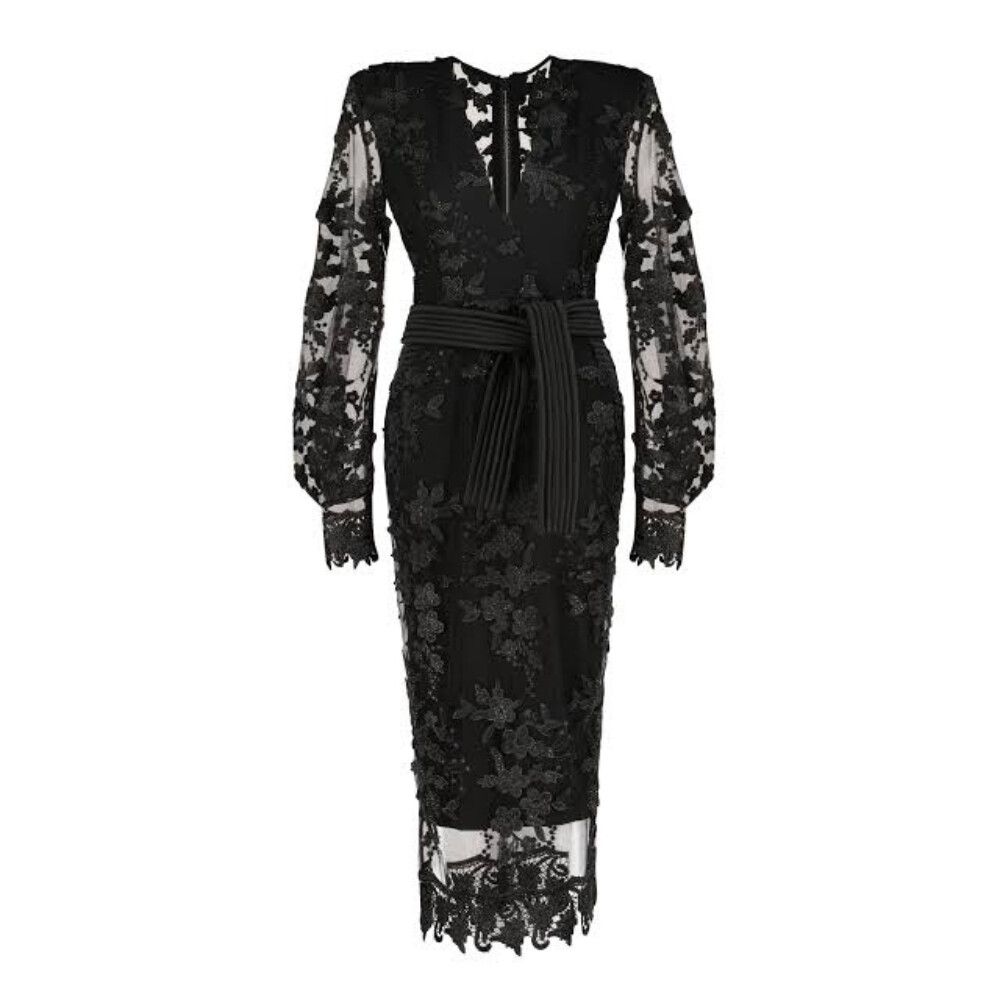 dress shirts that go with black suits House of Zhivago's larceny and lace Elegant Dress with Satin Waistband   BREAD BOUTIQUE