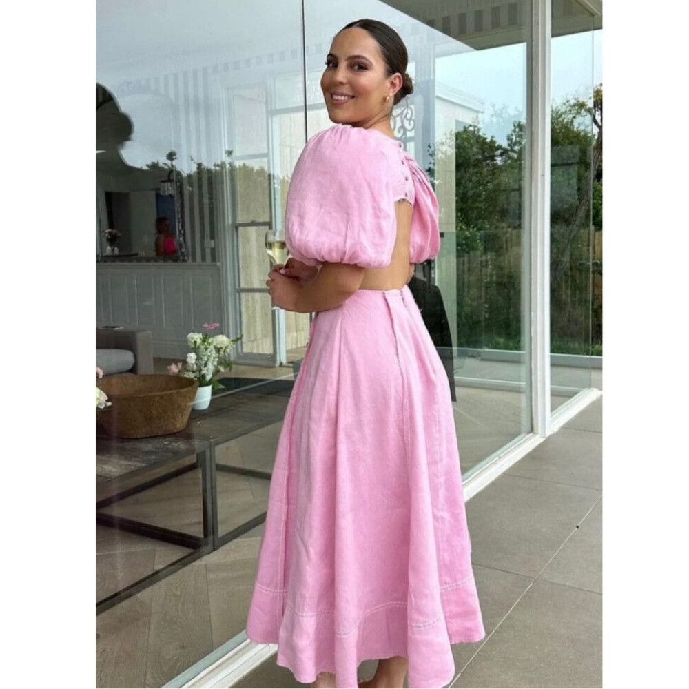 chinese dress ladies Allairie Gown-CHALK PINK / 10 main image 0