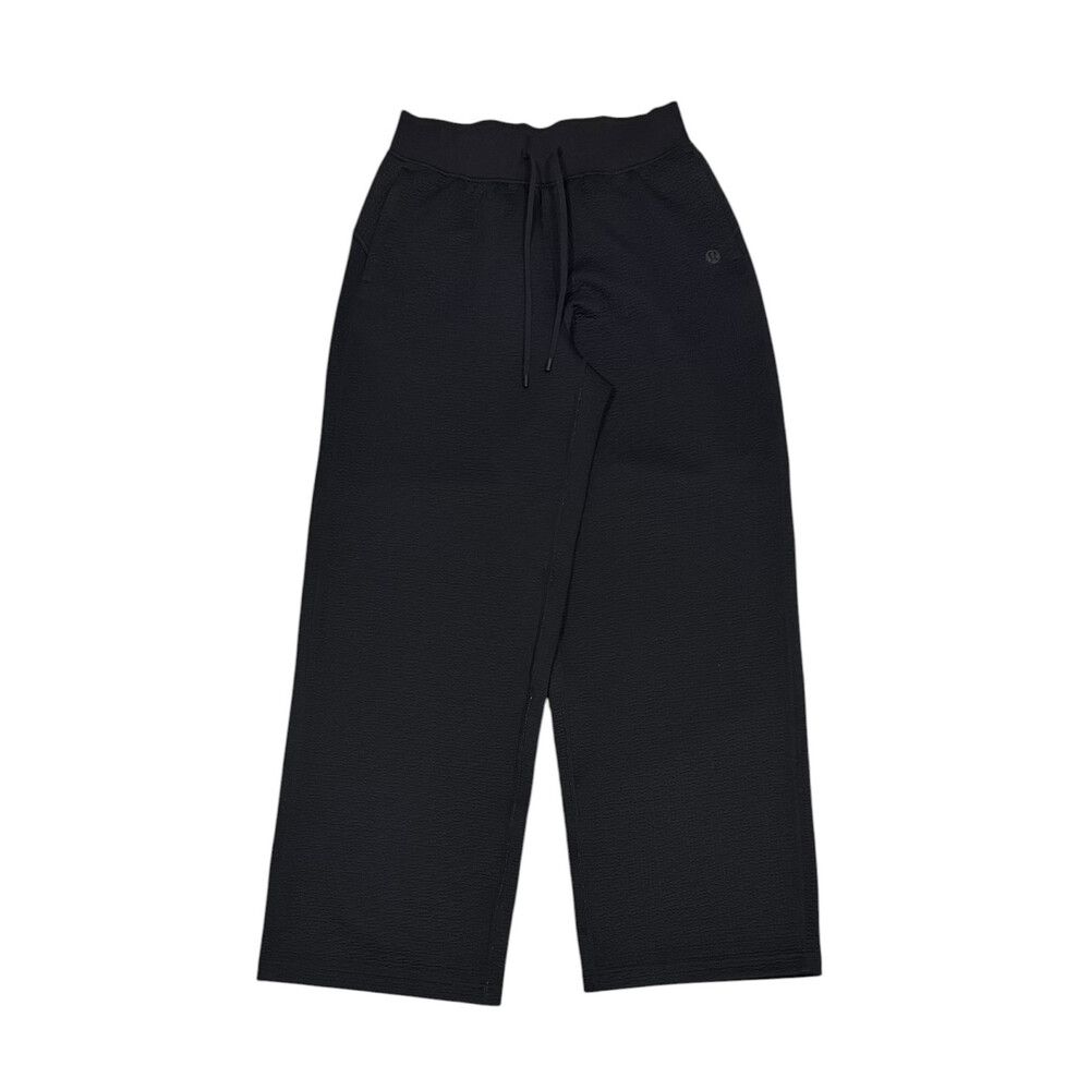 Lululemon Pants Size US 8 / M 12 Black Wide Leg Drawstring Waist Sweatpants