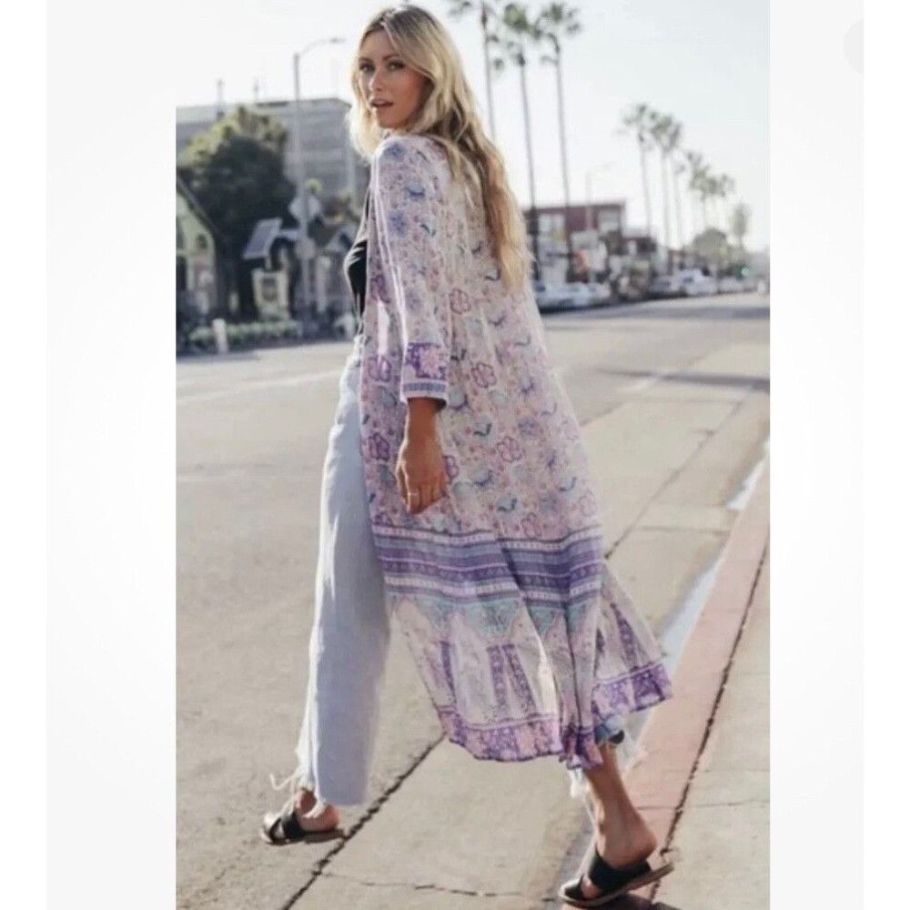 Spell Kimono Size S / M Poinciana Duster Summer Long Robe Boho Cardigan