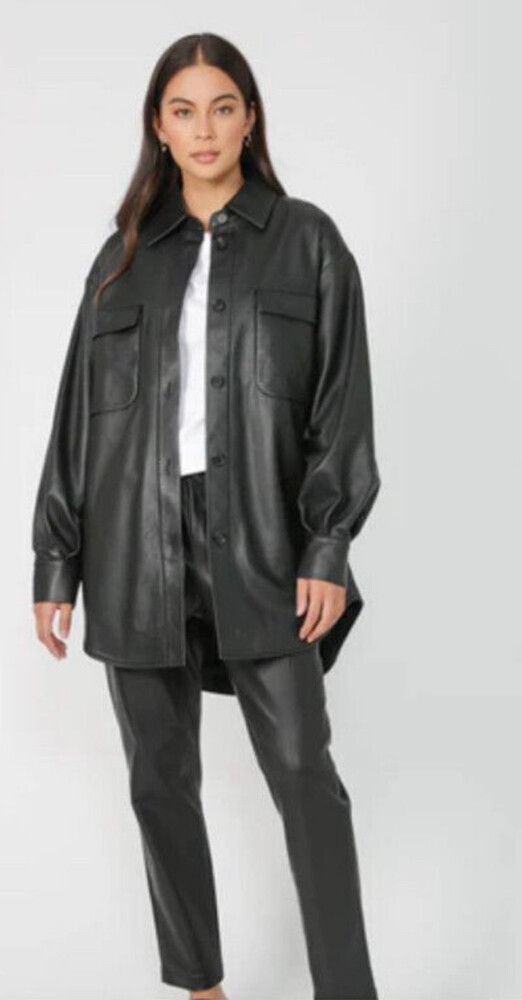 Luxe Leather Short Shacket