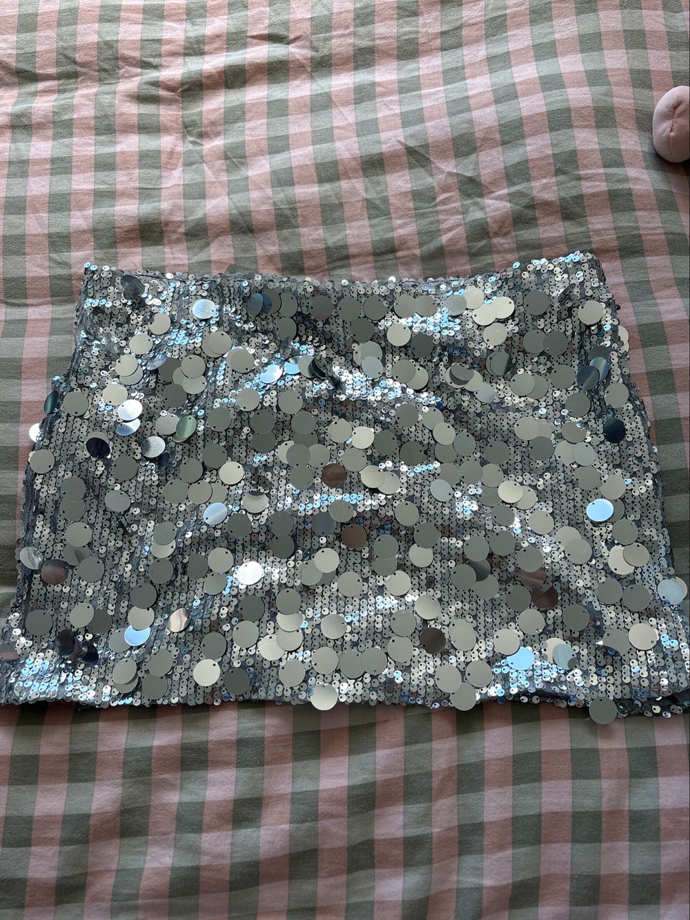 Glassons Silver Sequin Skirt