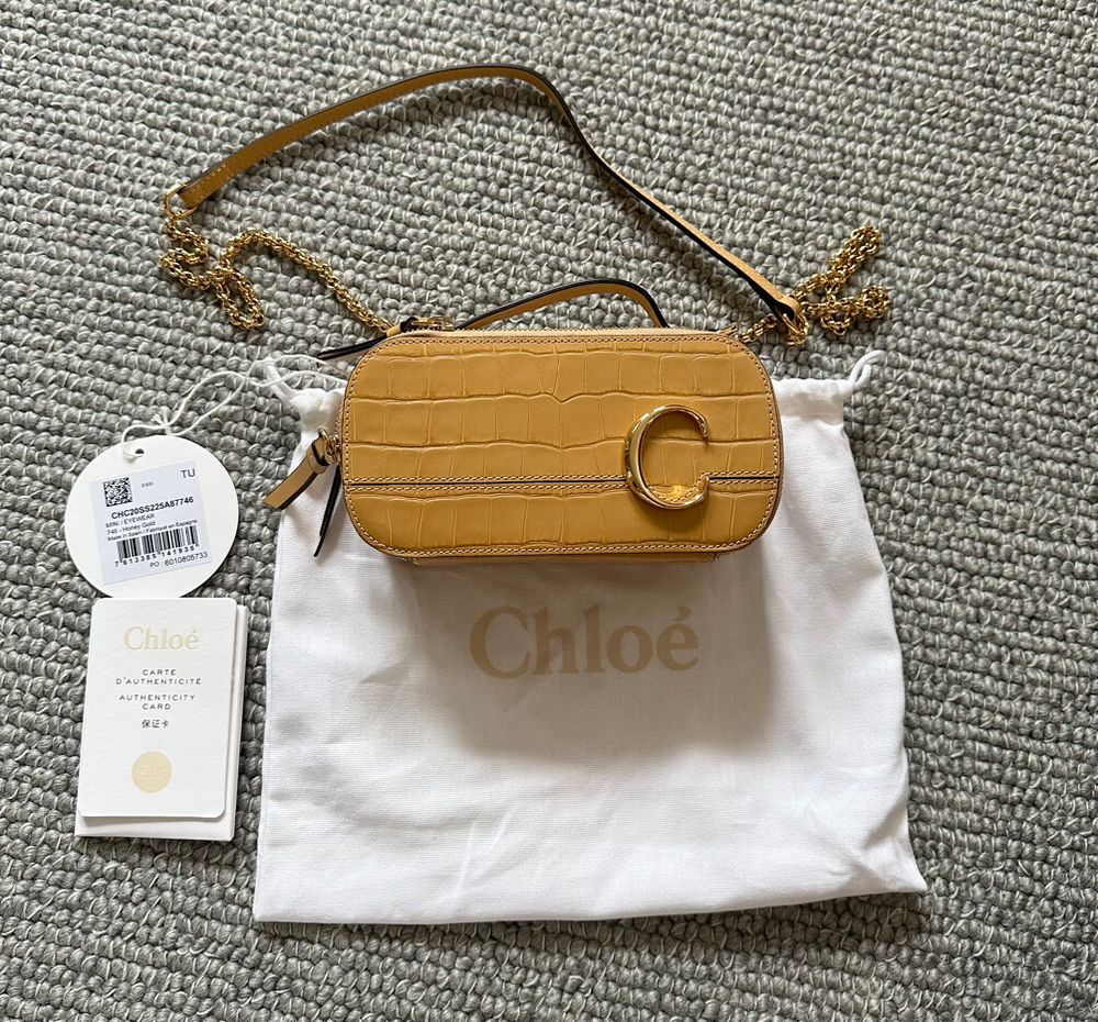 Chloe Mini Embossed Croc Bag