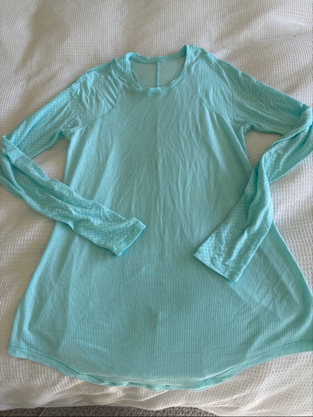 Lululemon Turquoise Long Sleeve Top NZ 10