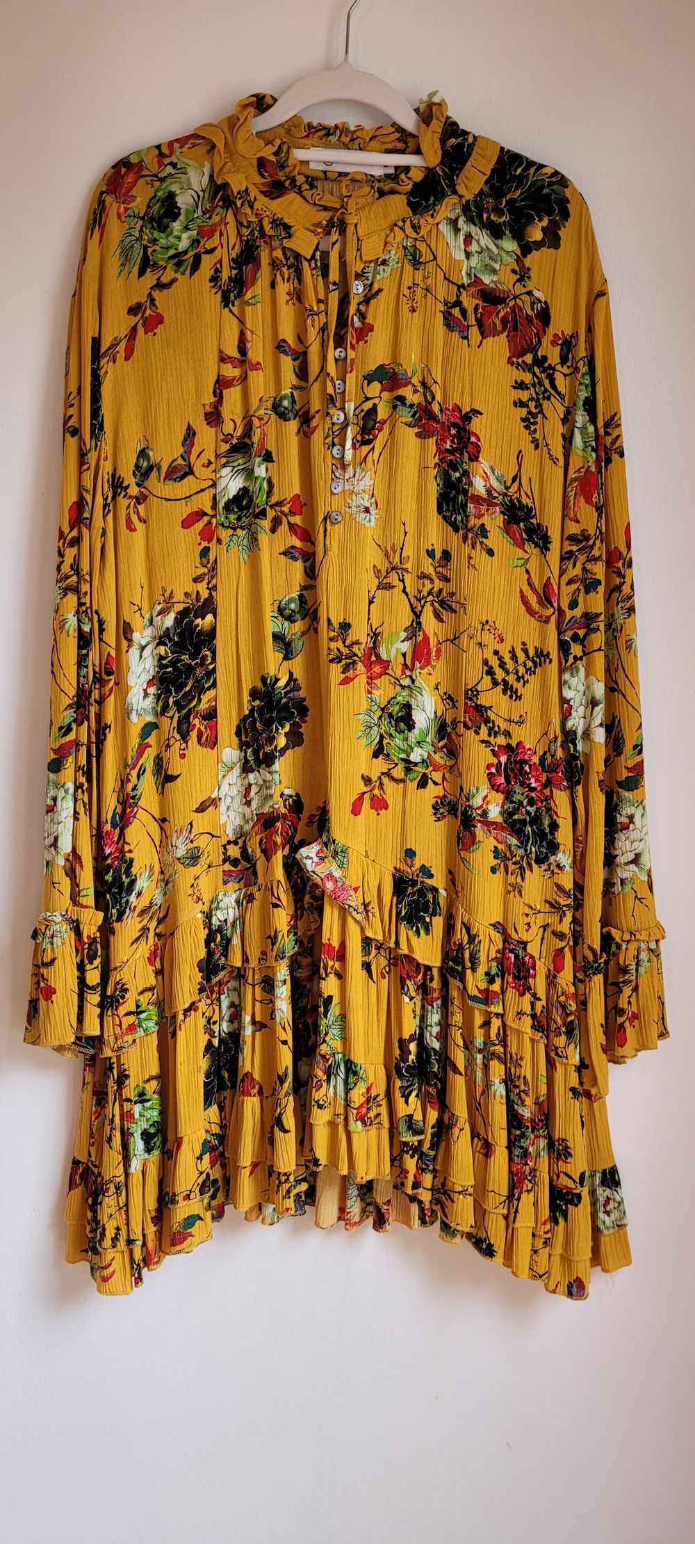 Pink Diamond Yellow Floral Dress