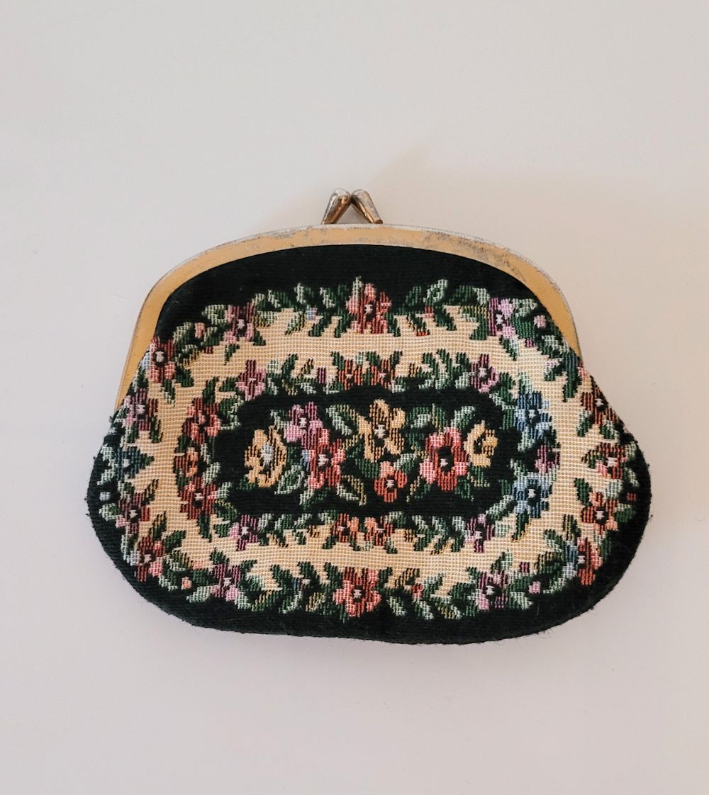 Floral Tapestry Coin Purse